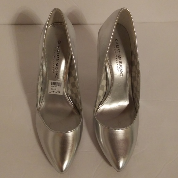 Christian Siriano for Payless Shoes - Christian Siriano for Payless silver heels sz 7.5